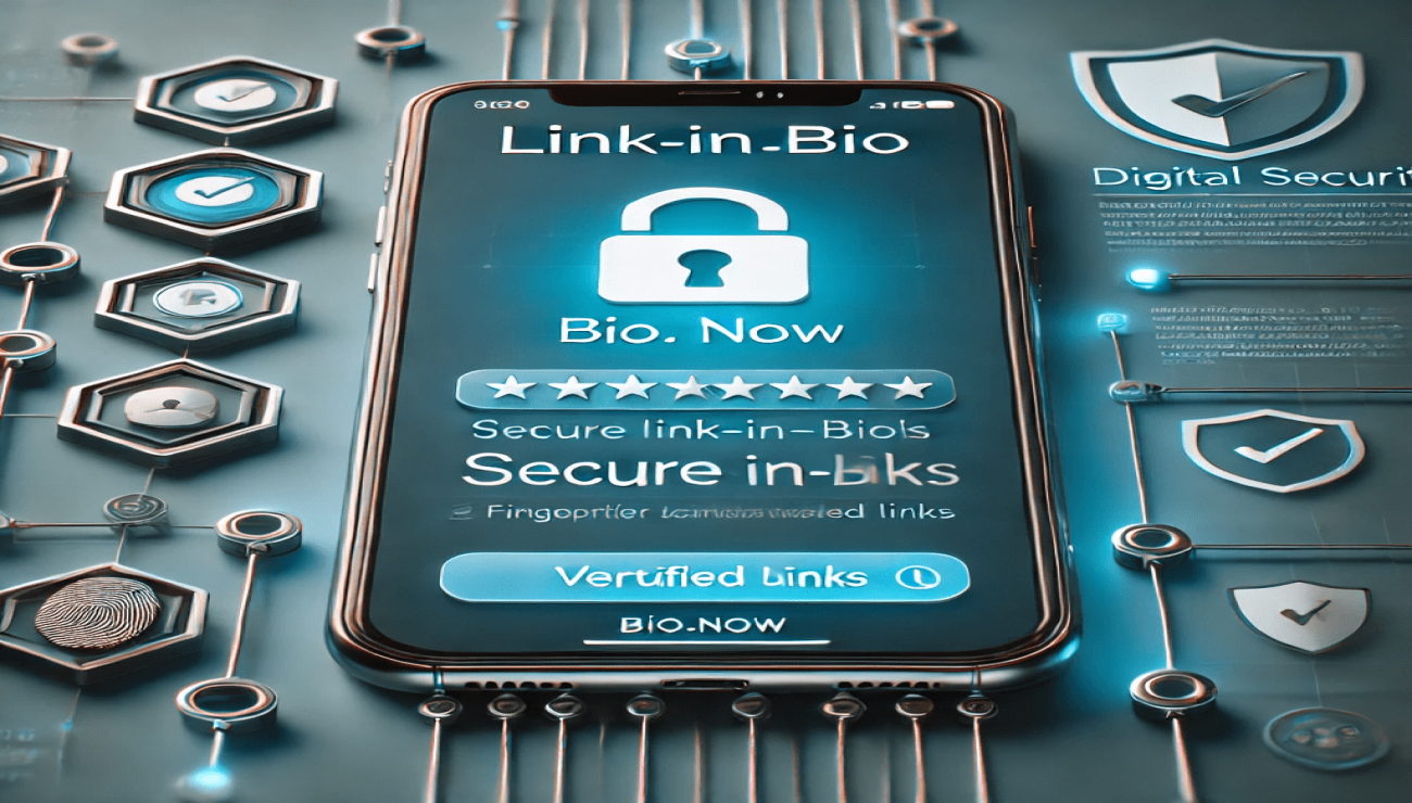 How do you secure your link in bio page?