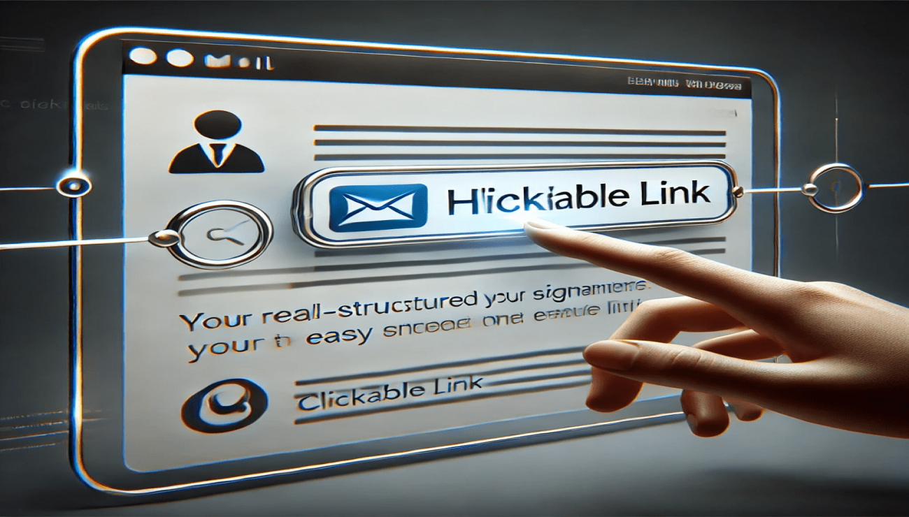 How do you integrate links in professional emails?