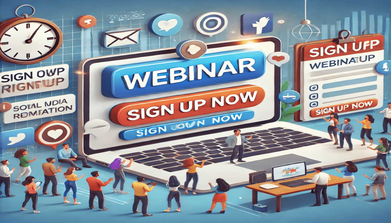 How do you maximize webinar signups?