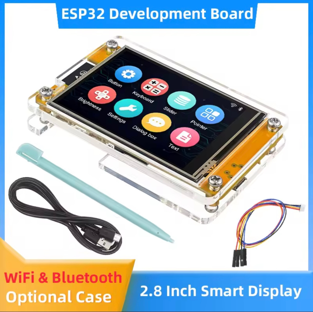 ESP32 MCU 2.8 Inch Smart Display for Arduino LVGL WIFI Bluetooth Touch WROOM 240*320 Screen LCD TFT Module