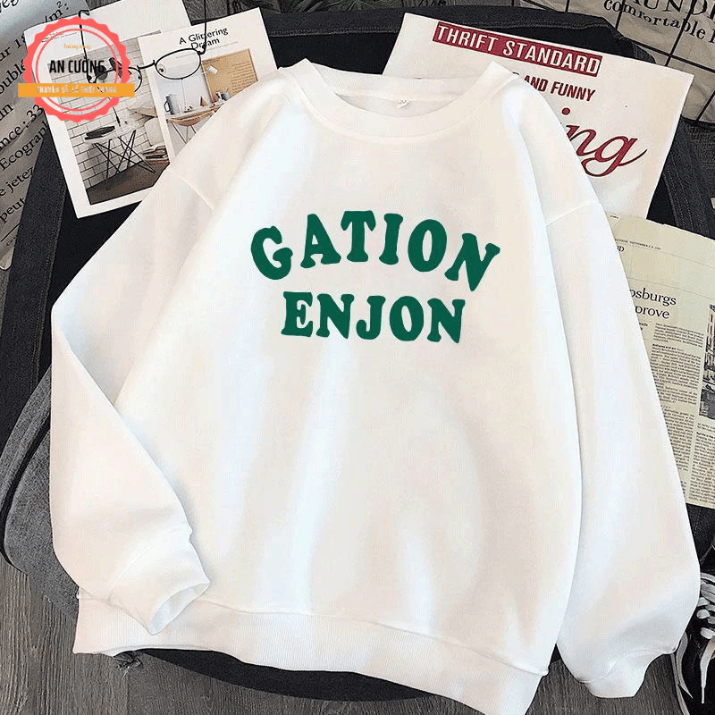 Áo sweater, áo thu đông dài tay nam nữ chất cotton cổ tròn
