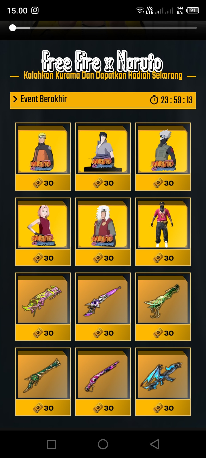 Event terbatas