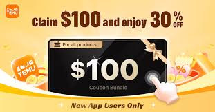 Temu $100 coupon bundle