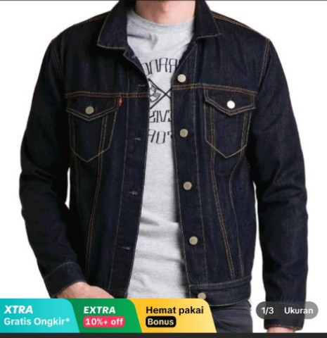 Jaket jens pria
