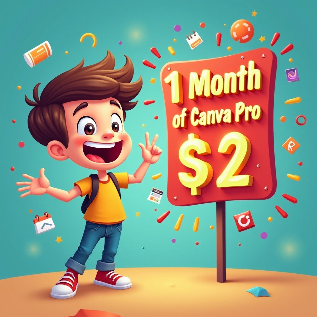 Buy Canva Pro - 1 Month = $2